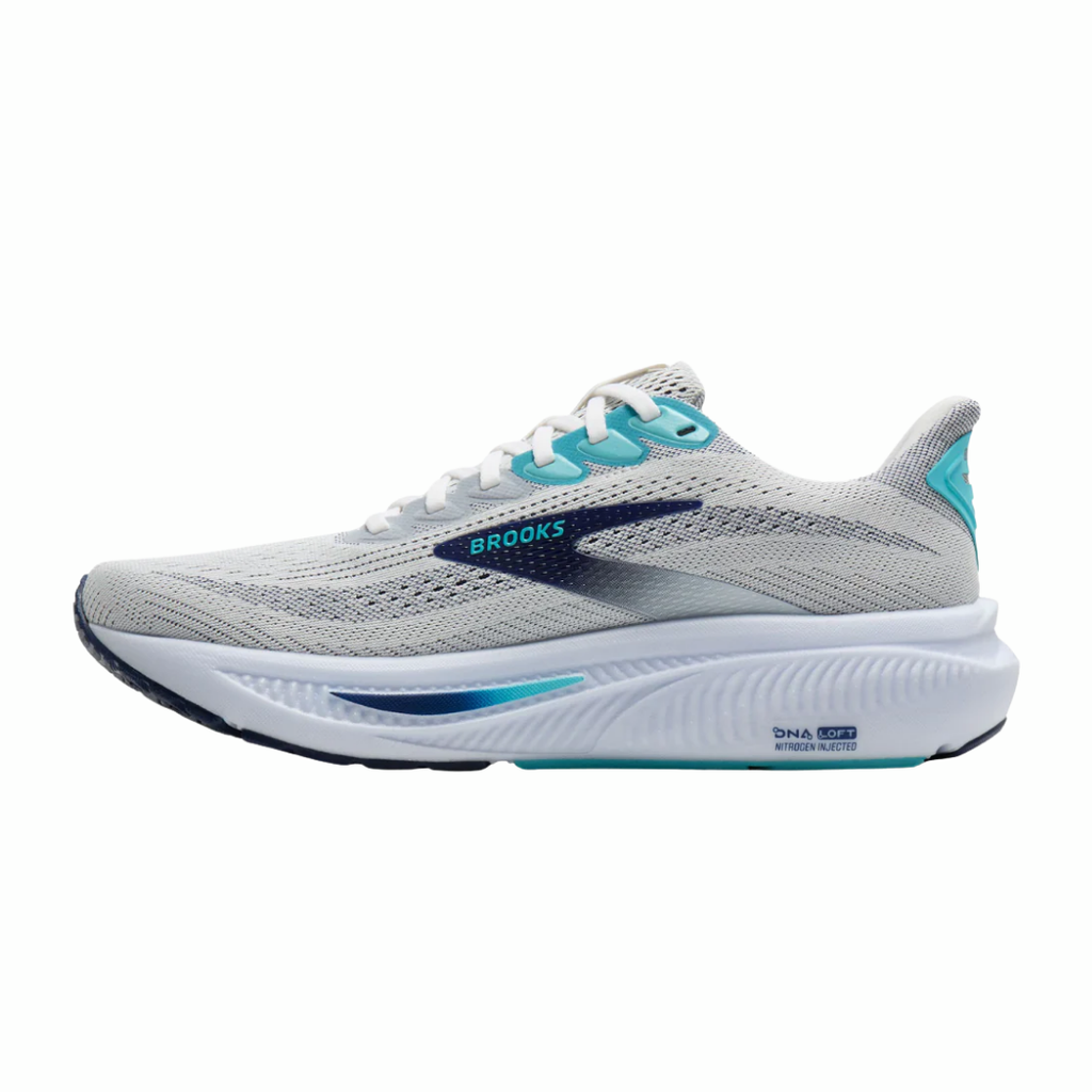 Brooks Ghost 17 | White/Beacon Blue/Ipanema | The Run Hub
