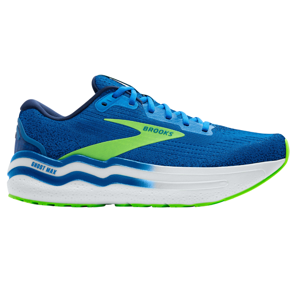 Brooks Ghost Max 2 | 1104311D442 | Dutch Blue/Green Gecko/Peacoat | Men's Neutral Running Shoes | The Run Hub