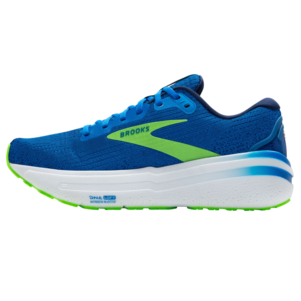 Brooks Ghost Max 2 | 1104311D442 | Dutch Blue/Green Gecko/Peacoat | Men's Neutral Running Shoes | The Run Hub