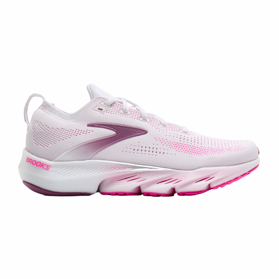 Brooks Glycerin Flex | White, Cyber Pink & Argyle | The Run Hub