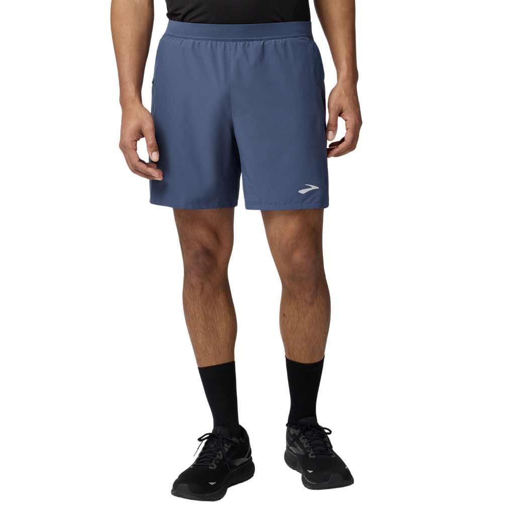 Brooks Journey 7" 2-in-1 Short | 455 Blue Slate | men's Running Shorts | The Run Hub