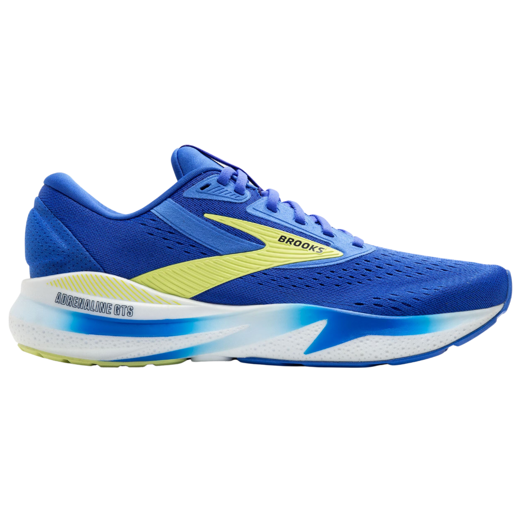 Brooks Men's Adrenaline GTS 24 Support Running Shoe | Cobalt/Neo Yellow/Peacoat | 1104371D 434 | The Run Hub