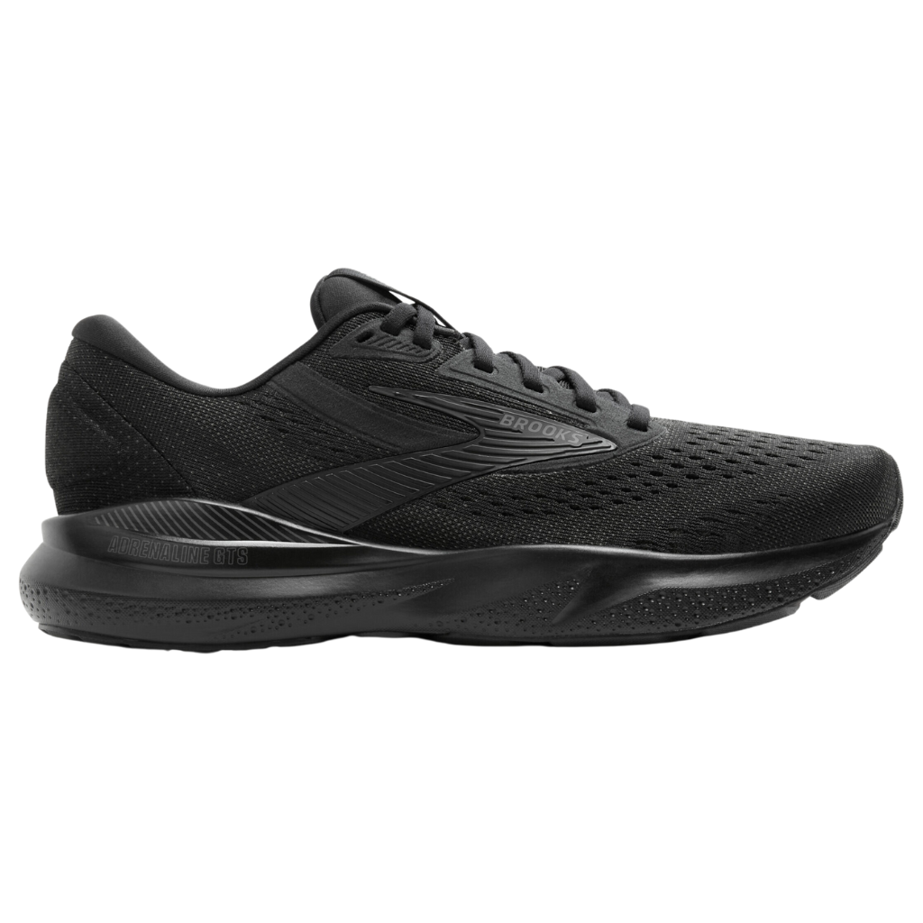 Brooks Men's Adrenaline GTS 24 WIDE FIT Support Running Shoe | 020 Black/Black/Ebony | 1104372E 020 | The Run Hub