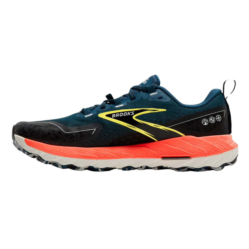 Brooks Men's Cascadia 18 Trail Running Shoe | Legion Blue/Black/Flame | 1104261-482| The Run Hub