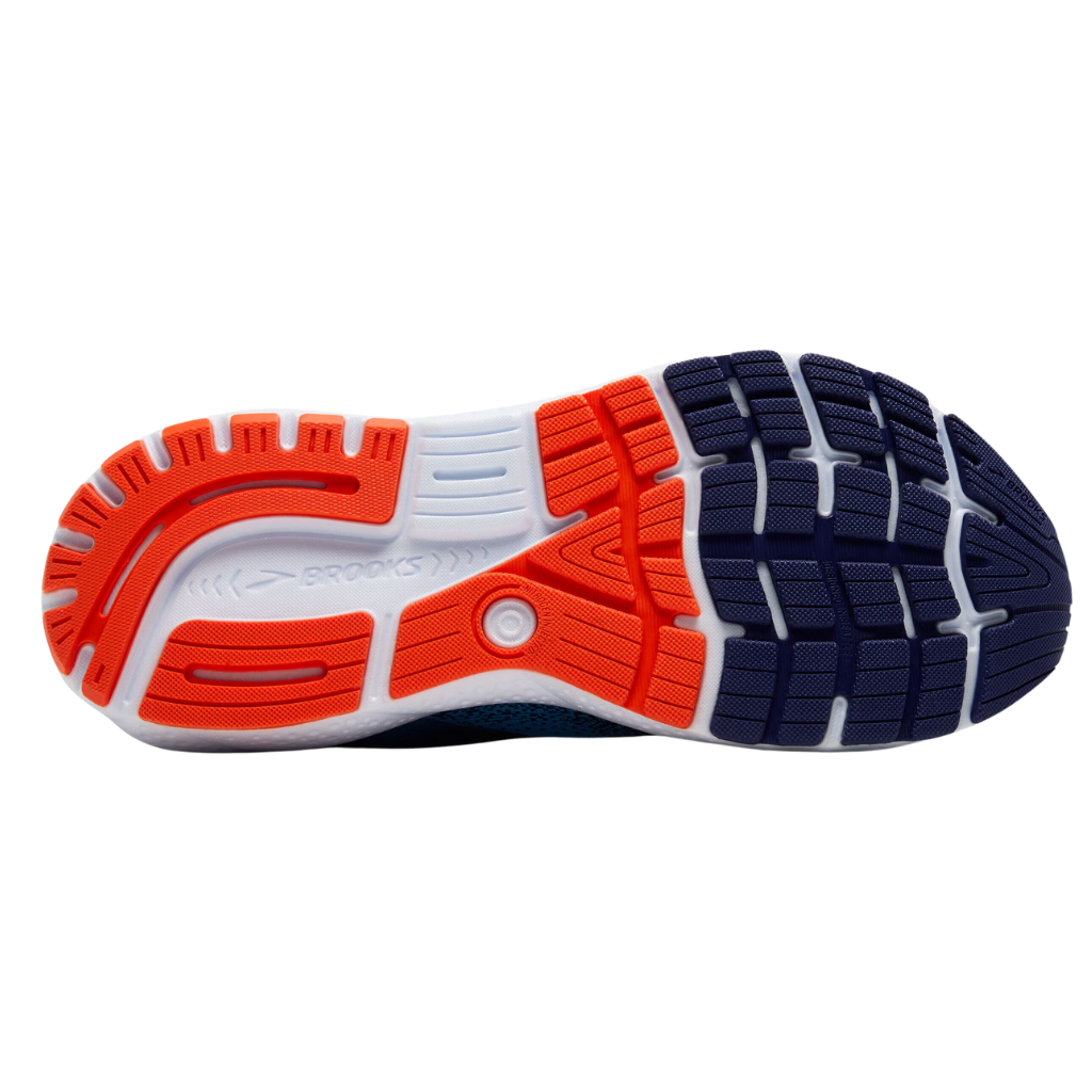 Brooks Men's Ghost 16 Neutral Running Shoe | Bonnie Blue/Blue Ribbon/Orange | 1104181D 493 | The Run Hub