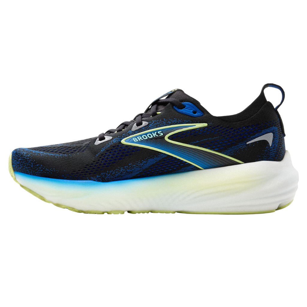 Brooks Men's Glycerin 22 Neutral Running Shoe | Black/Cobalt/Neo Yellow | 1104451D 002 | The Run Hub