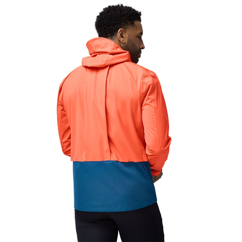 Brooks Men's High Point Waterproof Jacket 2 | Flame/Deep Sea | 211541-895 | The Run Hub