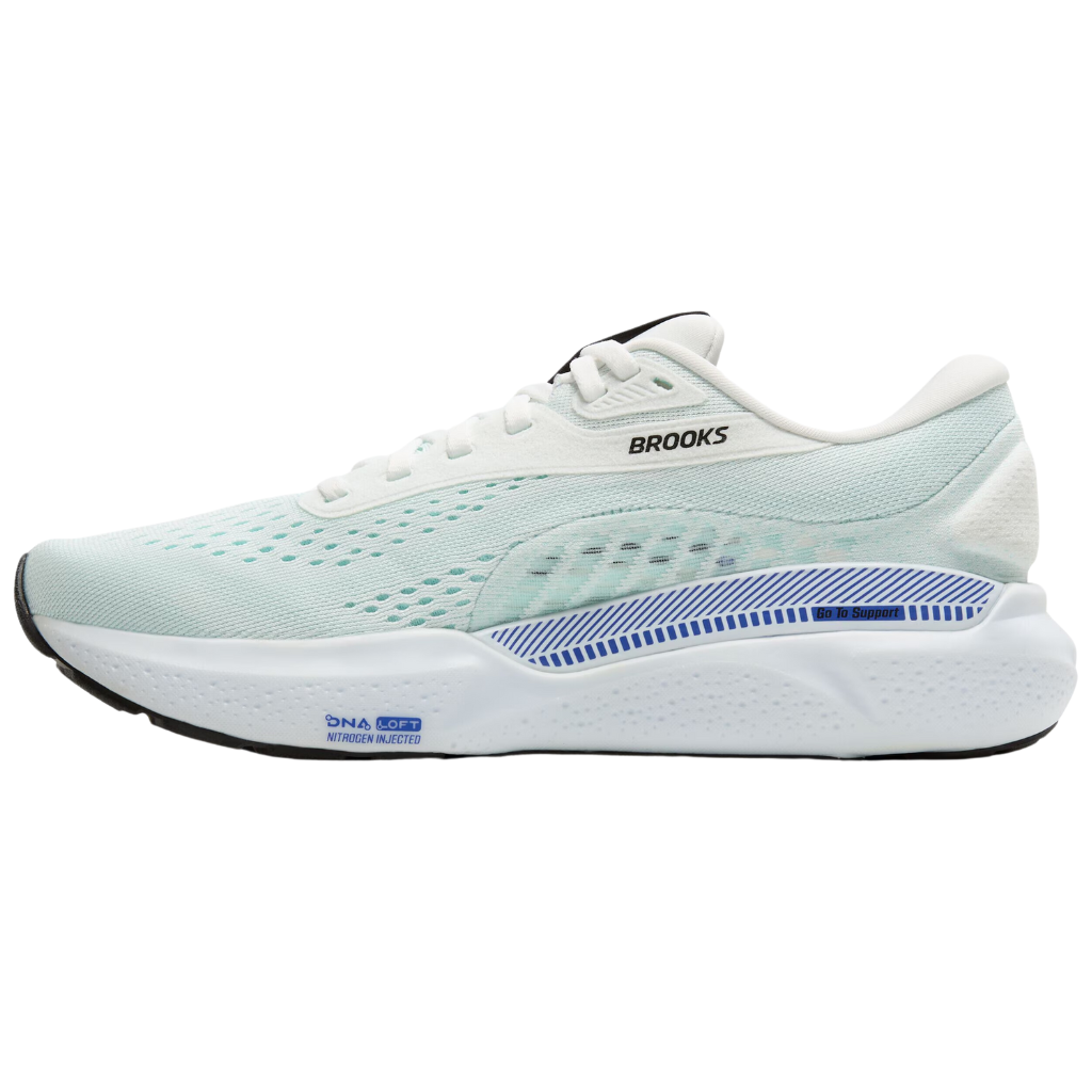 Brooks Women's Adrenaline GTS 24 Support Running Shoe | White/Limpet Shell/Amparo |1204261B108 | The Run Hub