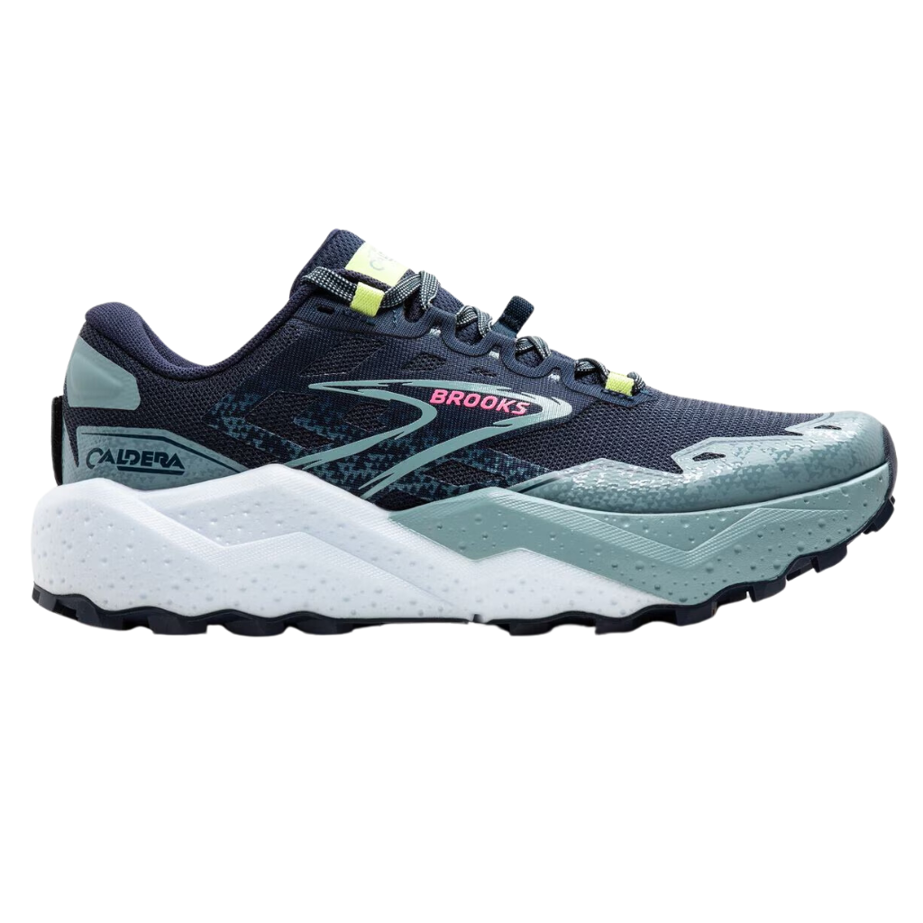 Brooks Women's Caldera 7 Trail Running Shoe | Peacoat/Citadel/Sunny Lime | 1104151D015 | The Run Hub