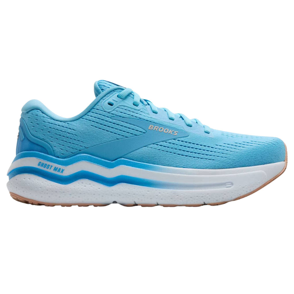 Brooks Women's GHOST MAX 2 Neutral Running Footwear | Baltic Sea/Bonnie Blue/Peach | 120420-460 | The Run Hub