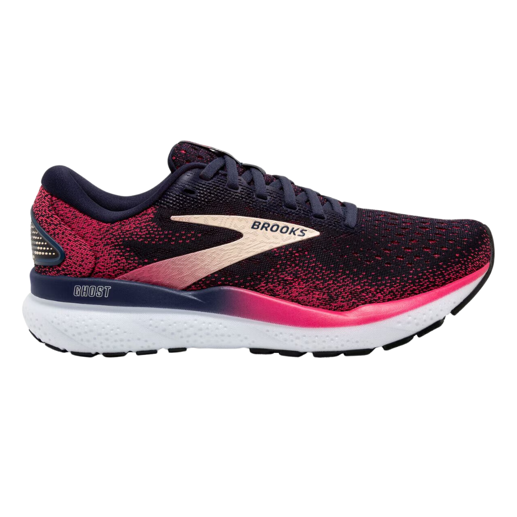 Brooks Women's Ghost 16 Neutral Running Shoe | Peacoat/Raspberry/Apricot | 1204071B422 | The Run Hub
