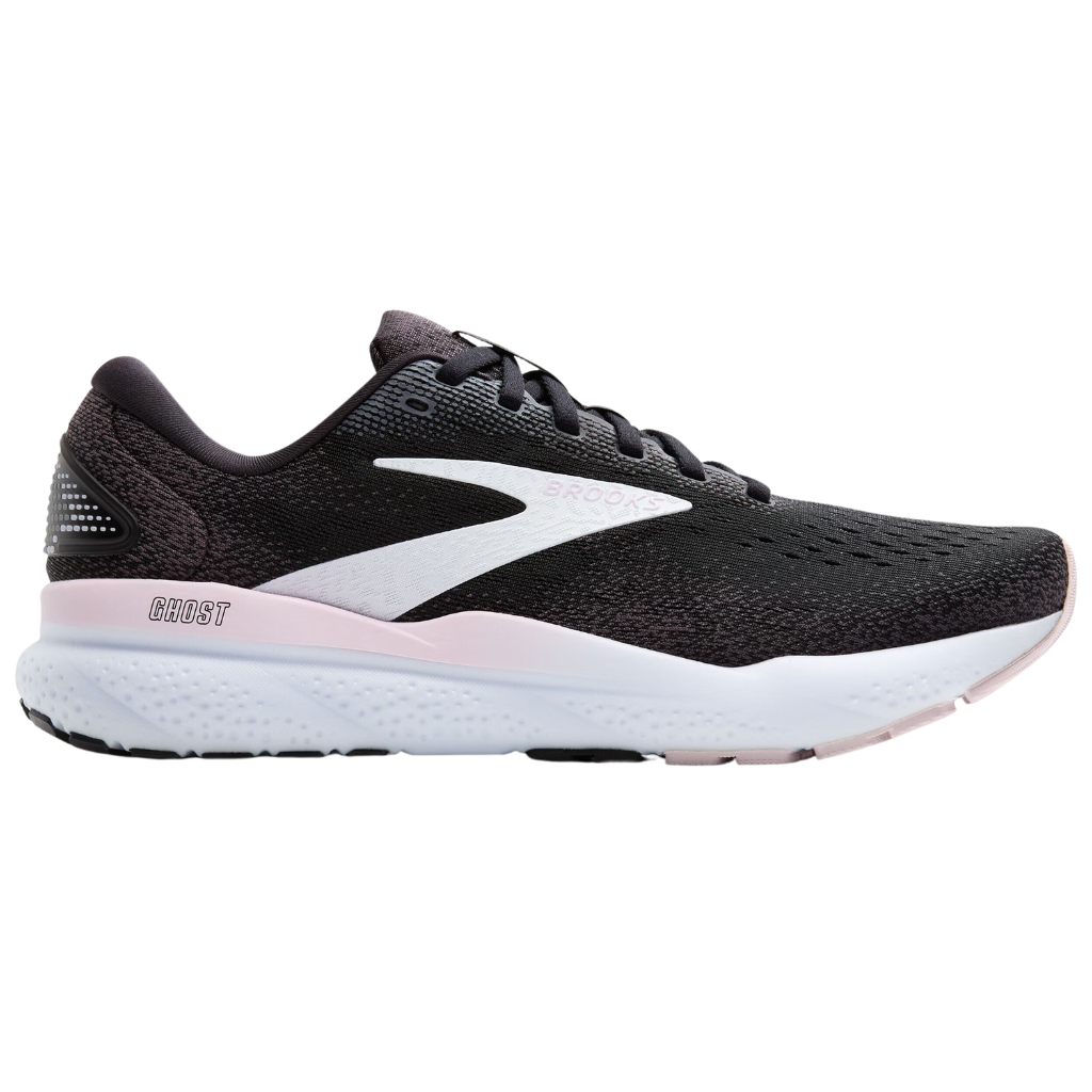 Brooks Women's Ghost 16 Neutral Running Shoes | Black/White/Orchid Ice | 1204071B 077 | The Run Hub