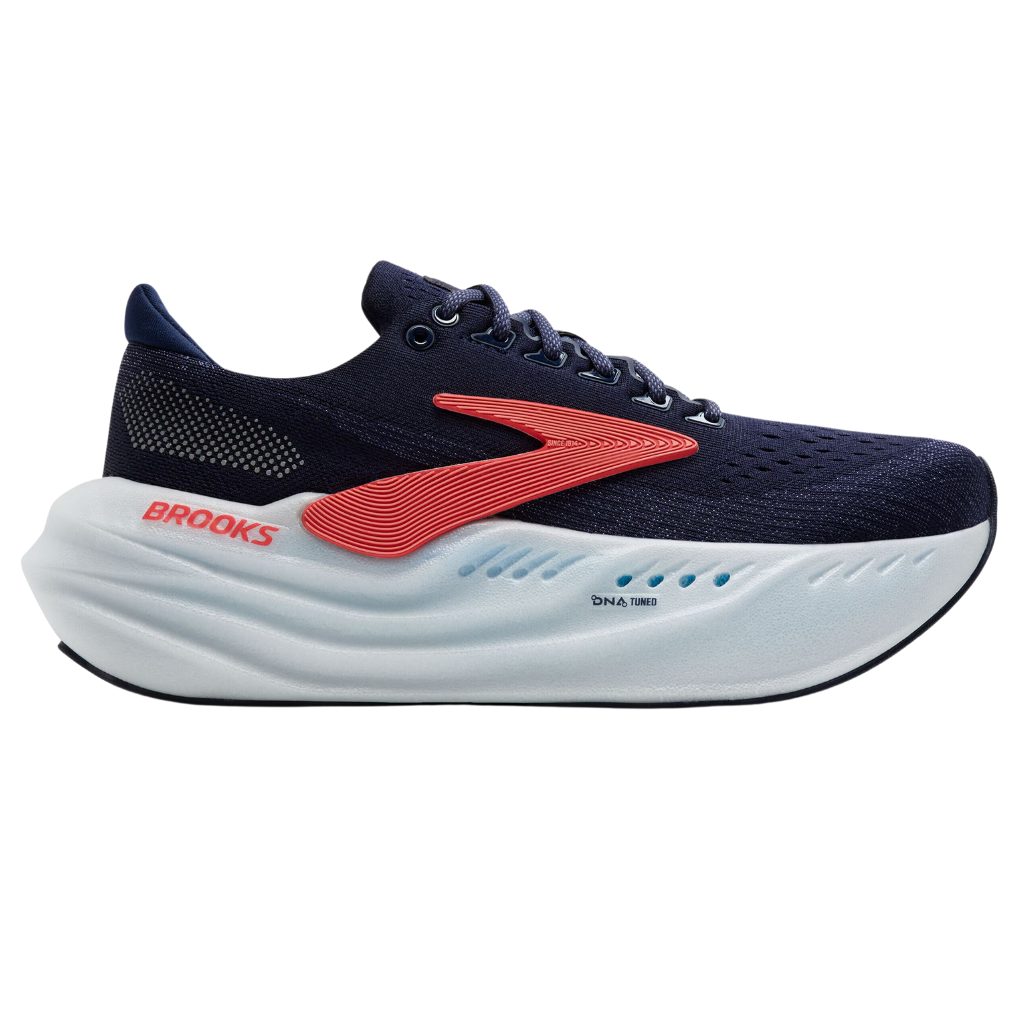 Brooks Women's Ghost Max Neutral Running Shoe | Peacoat/Blue Ribbon/Hot Coral | 120436 439 | The Run Hub