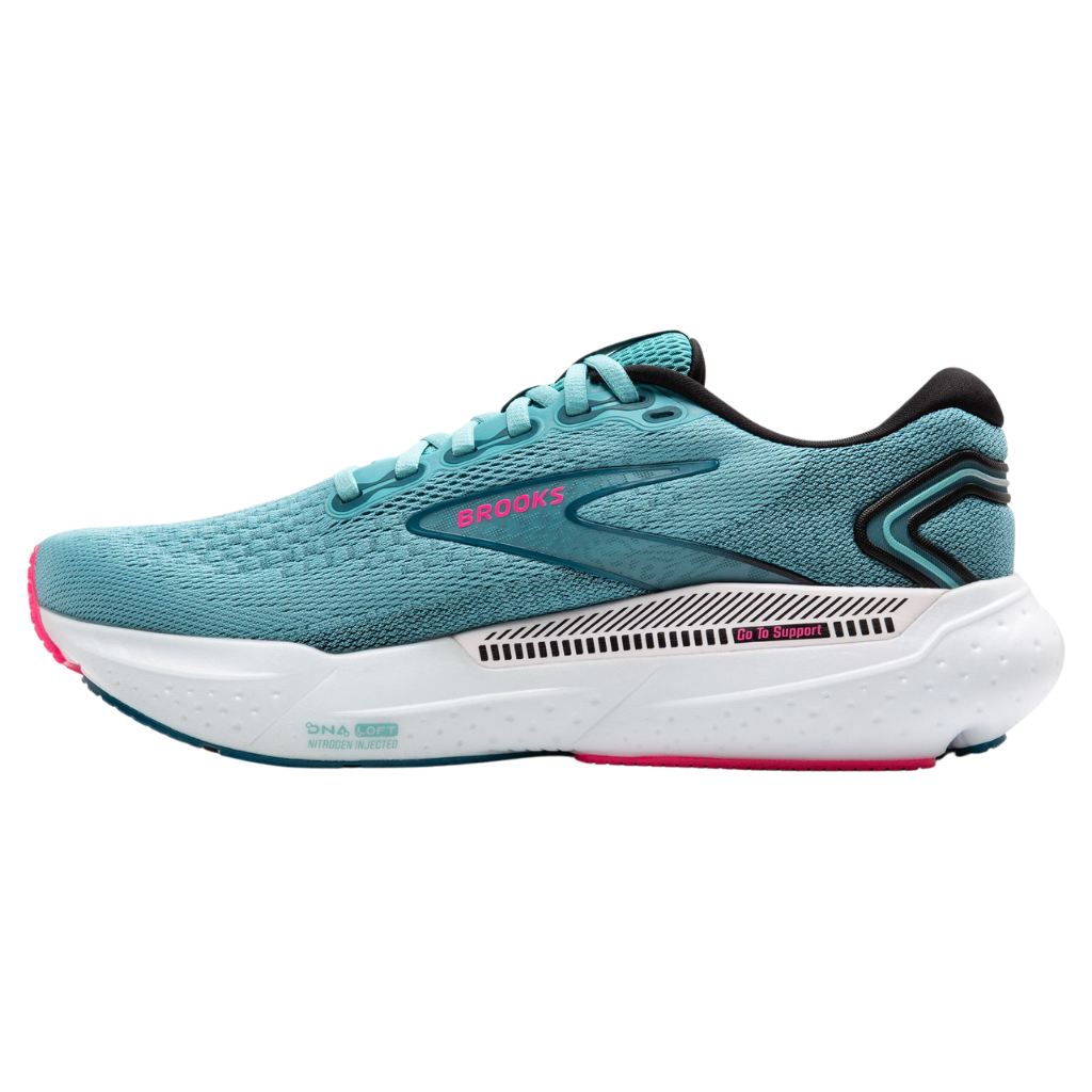 Brooks Women's Glycerin GTS 21 Support Running Shoe | Moroccan Blue/Aqua/Pink | 1204091B497 | The Run Hub