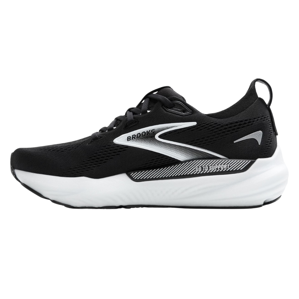 Brooks Women's Glycerin GTS 22 Neutral Running Shoe | Black/Grey/White | 1204351B 090 | The Run Hub