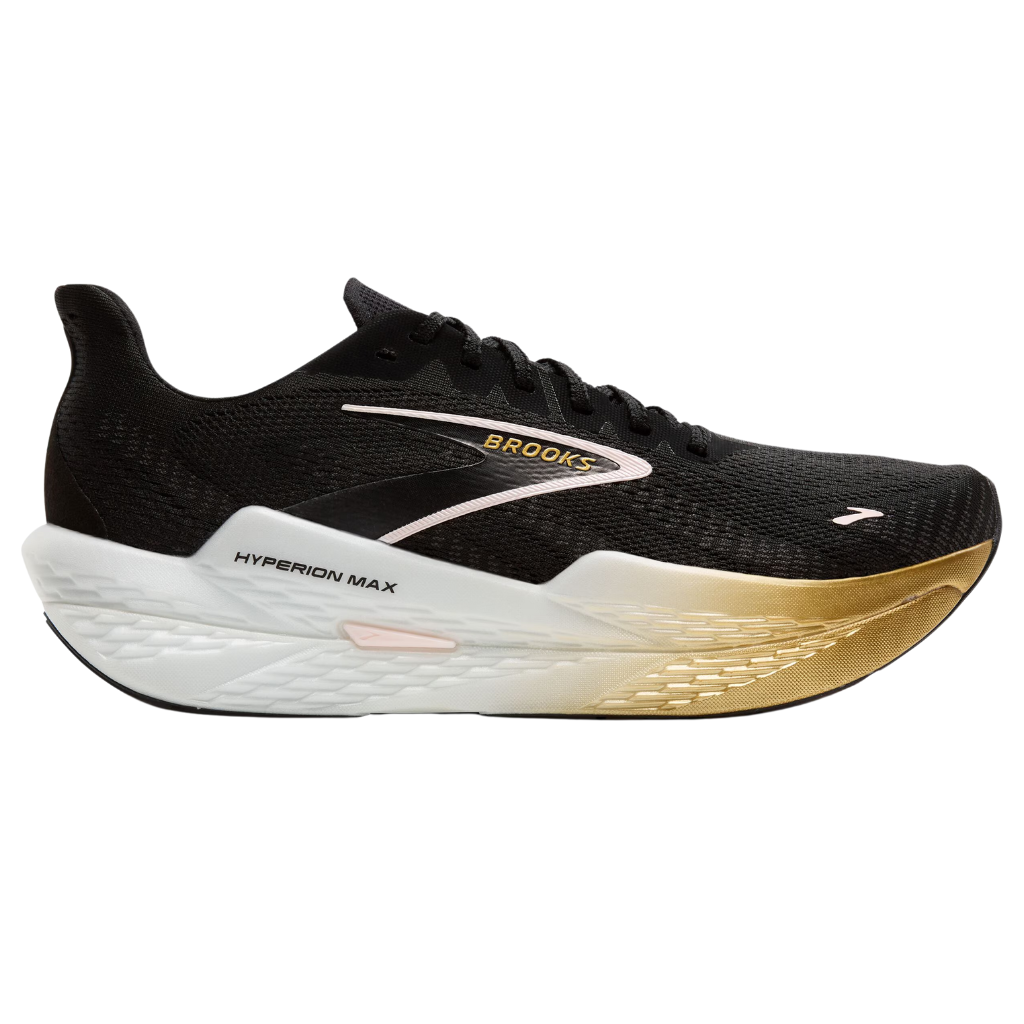 Brooks Women's Hyperion Max 2 Rcaing Running Shoe | Black/Gold/Pink | 1204231B 098 | The Run Hub