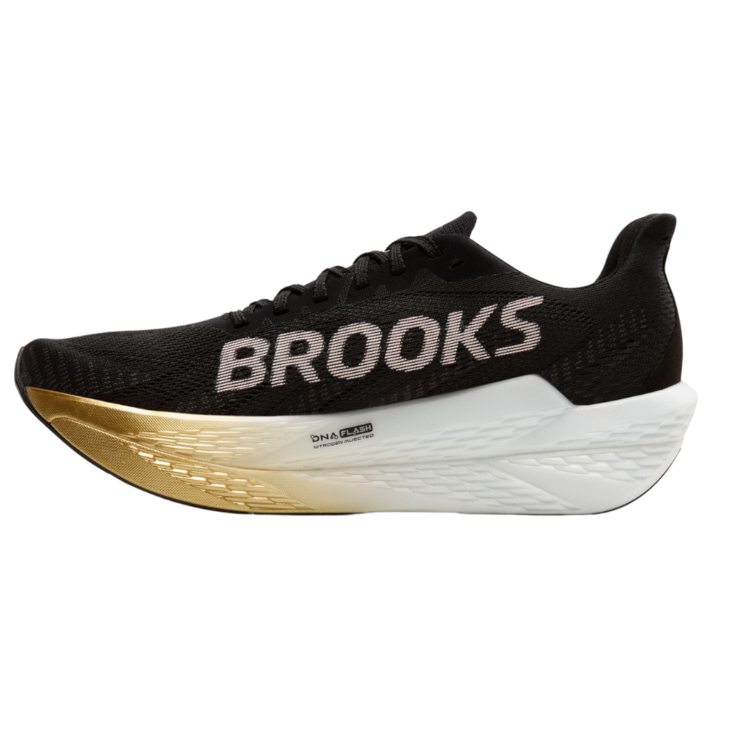 Brooks Women's Hyperion Max 2 Rcaing Running Shoe | Black/Gold/Pink | 1204231B 098 | The Run Hub