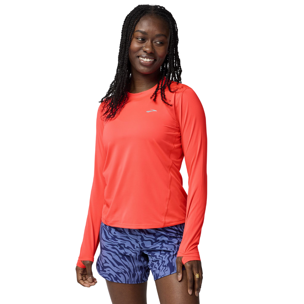 Brooks Women's Sprint Free Long Sleeve 3.0 | Neo Cayenne | 221711-698 | The Run Hub