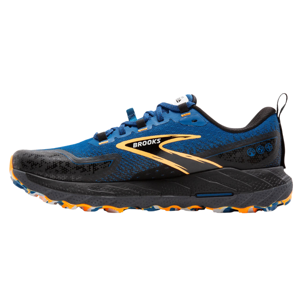 Brooks Cascadia 18 | 1104261D465 | Blue Sapphire/Black/Orange | Men's Trail Running Shoes | The Run Hub