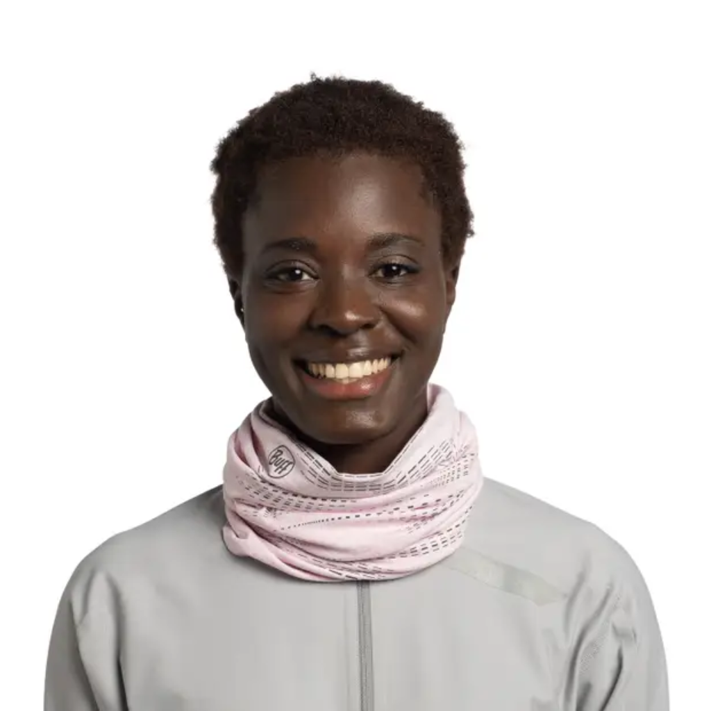 Buff Reflective DryFlx® Neckwear | Solid Camelia | Neckwarmer for Runners | The Run Hub