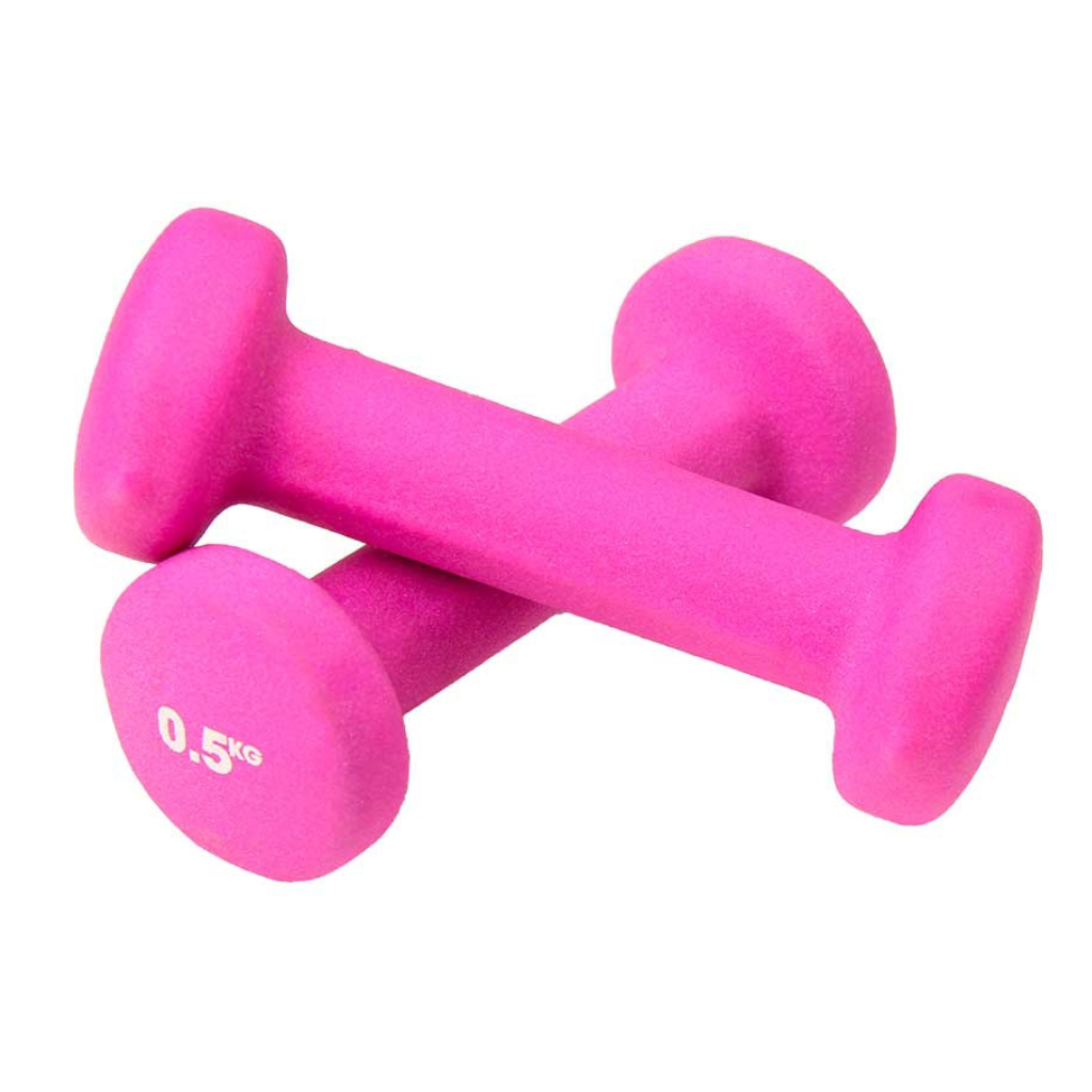 CAO Fitness Neoprene Dumbbells Pink | 0.5kg Dumbbells | The Run Hub 
