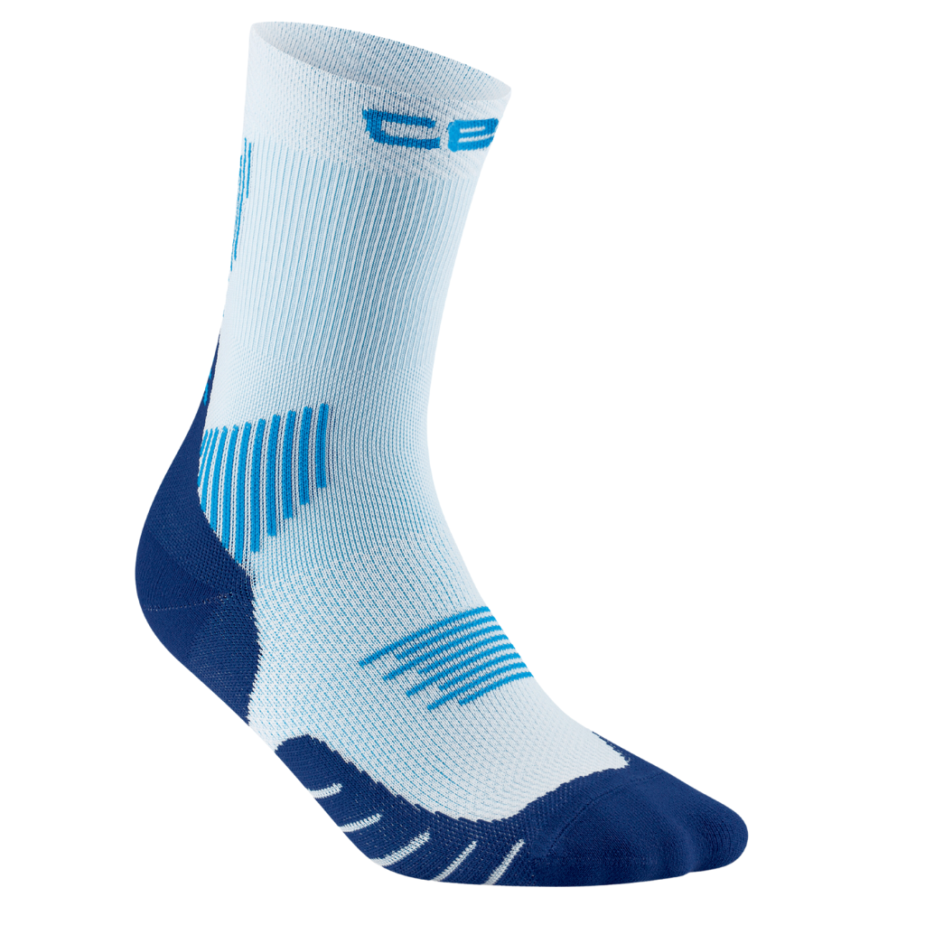 CEP Men's Core The Run Compression Mid Cut Socks | Ice Blue/ | WP8CIR | The Run Hub