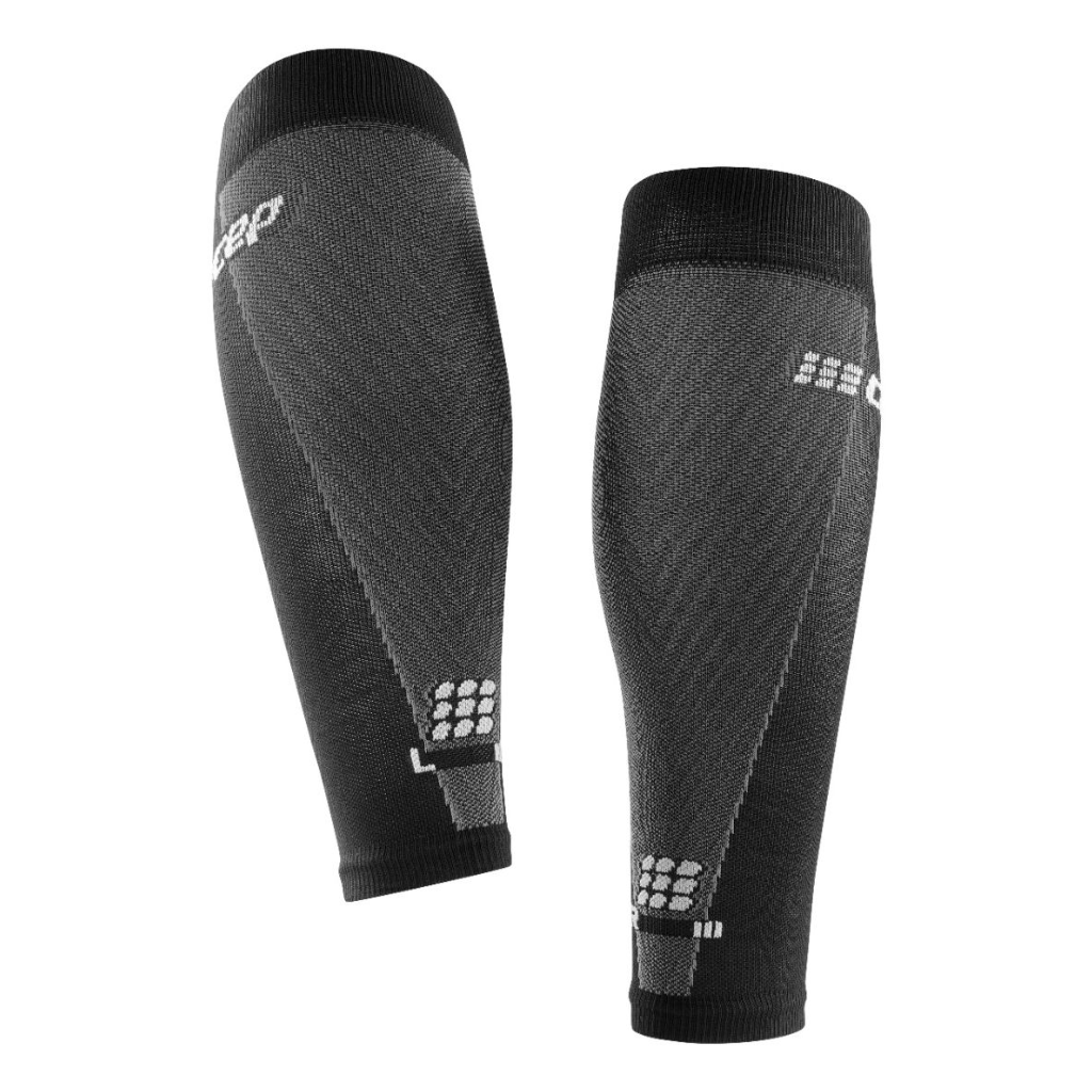 CEP Men's Ultralight Compression Calf Sleeves V3 | WS80VY2000 | Black/Grey |  The Run Hub
