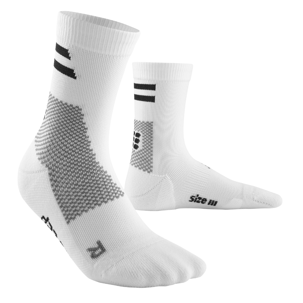 CEP Sports Training Socks Mid-Cut Socks | White | WP1C0X | The Run Hub