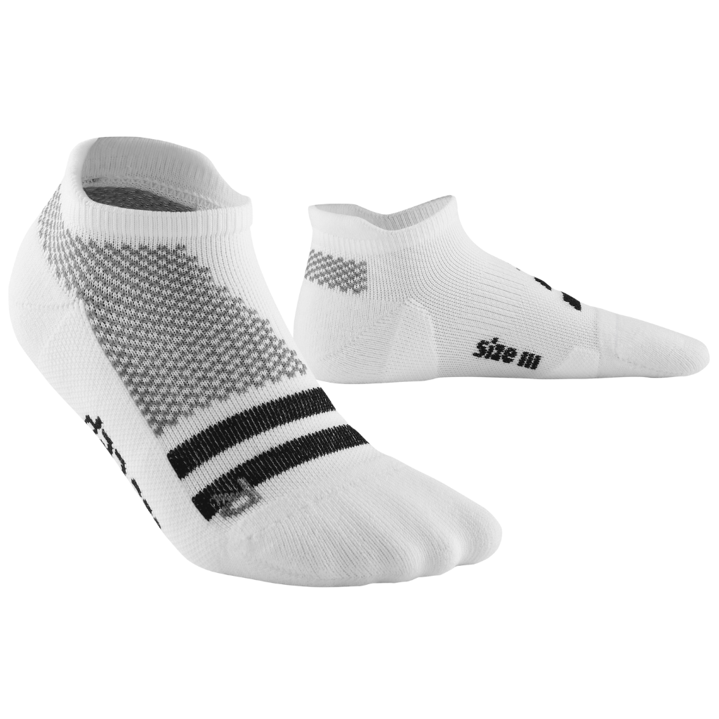 CEP Unisex Training No Show Socks | White | WP160X | The Run Hub