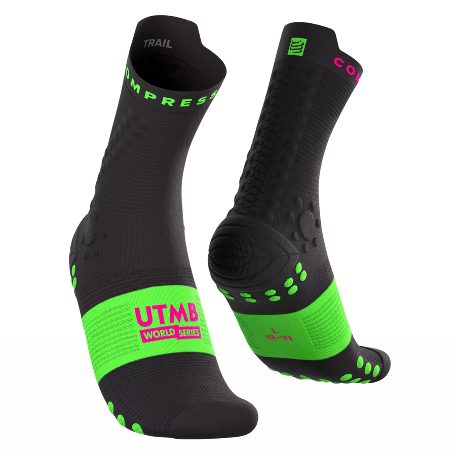 Compressport Pro Racing Socks v4.0 Trail - UTMB 2026 Edition | Black | The Run Hub