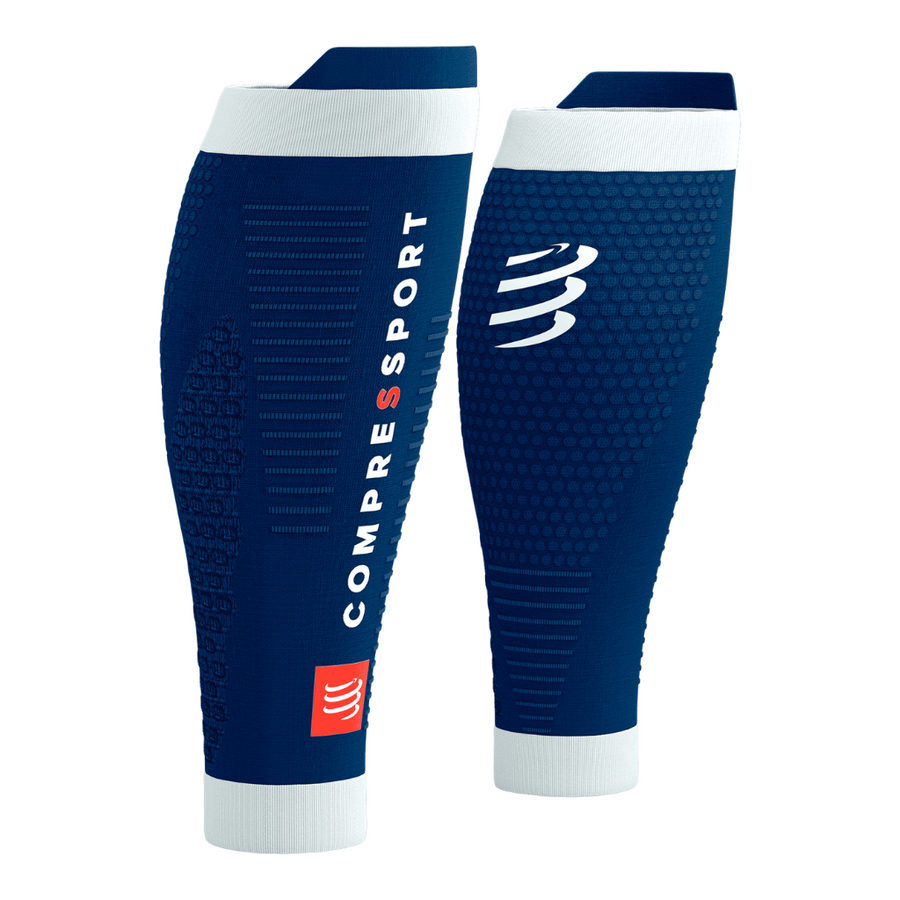 Compressport R2 3.0 Compression Calf Sleeves | Estate Blue | The Run Hub