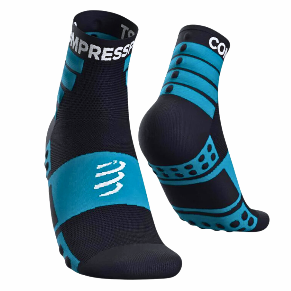 Compressport Run Training Socks 3D Dots - 2 Pack  | Blues/White |  | The Run Hub