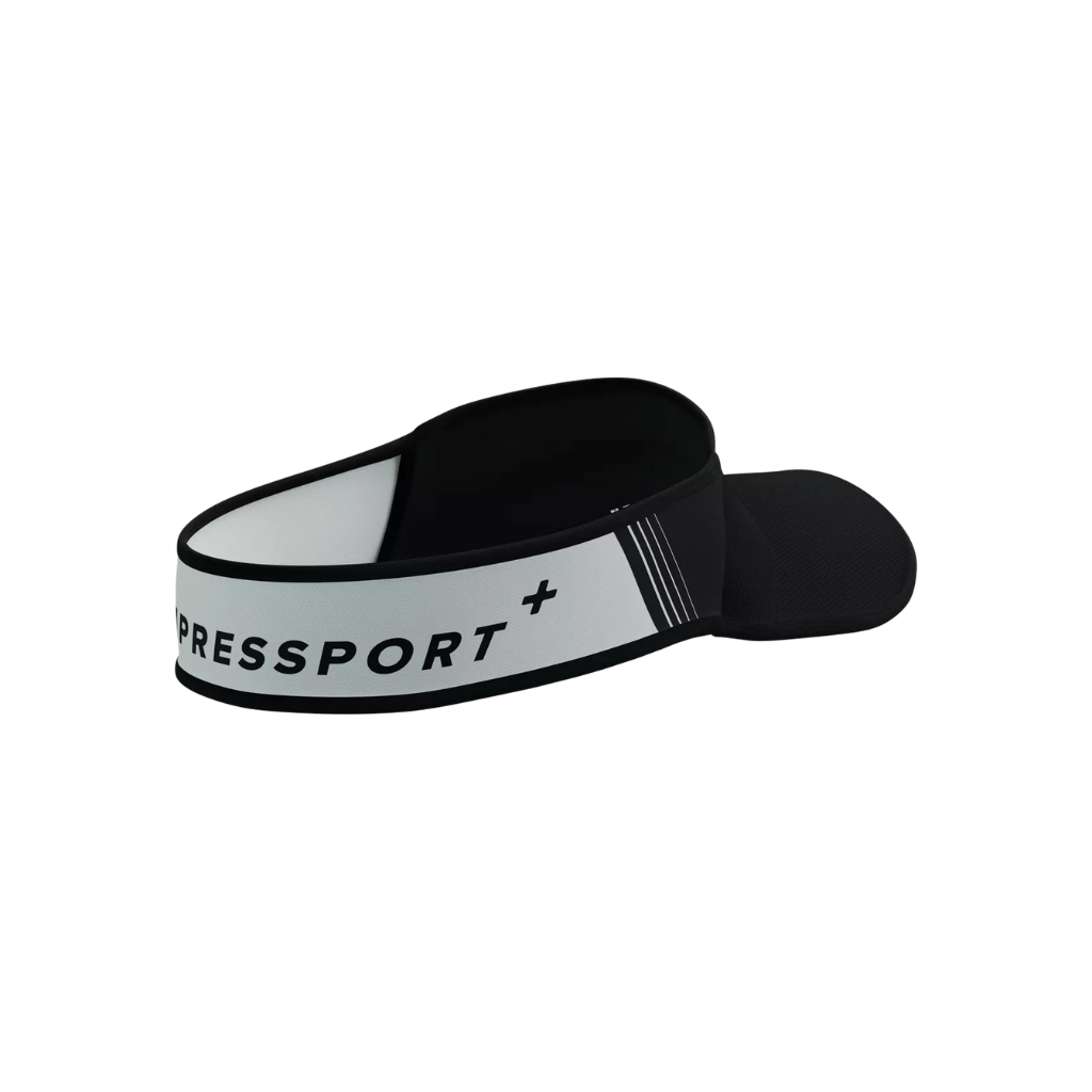 Compressport Visor Ultralight | Black & White | 7630102563641 | The Run Hub