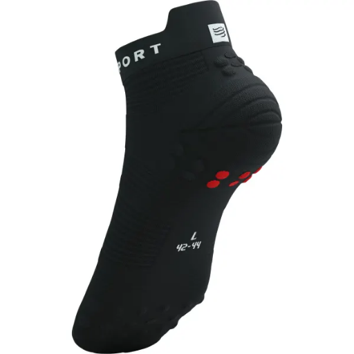 Compressport Pro Racing Socks V4.0 Run Low | Black/White | The Run Hub