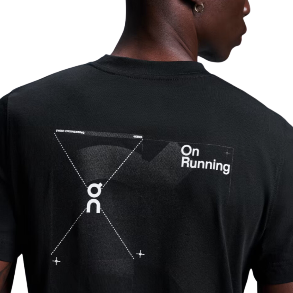 ON Graphic-T Warp | Black | The Run Hub