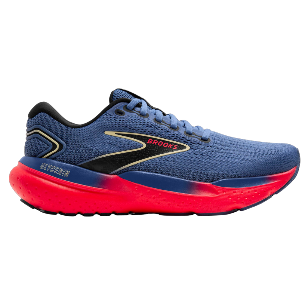 Brooks Glycerin 21 | 489 Blue/Black/Pink | Women's Neutral Running Shoes | The Run Hub