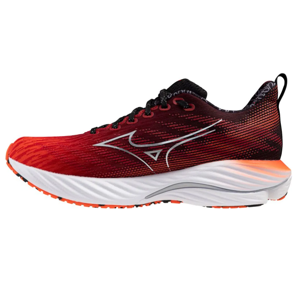 Mizuno Wave Rider 28 | J1GC246201 | Ignition Red/Silver/Black | Men's Neutral Shoes | The Run Hub 