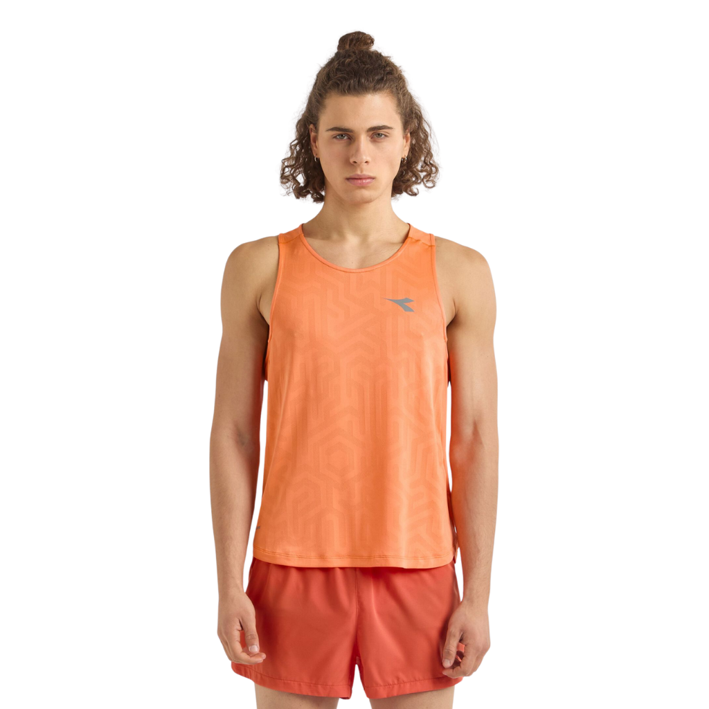 Diadora Men's Super Light Tank | ORANGE NECTARINE | The Run Hub