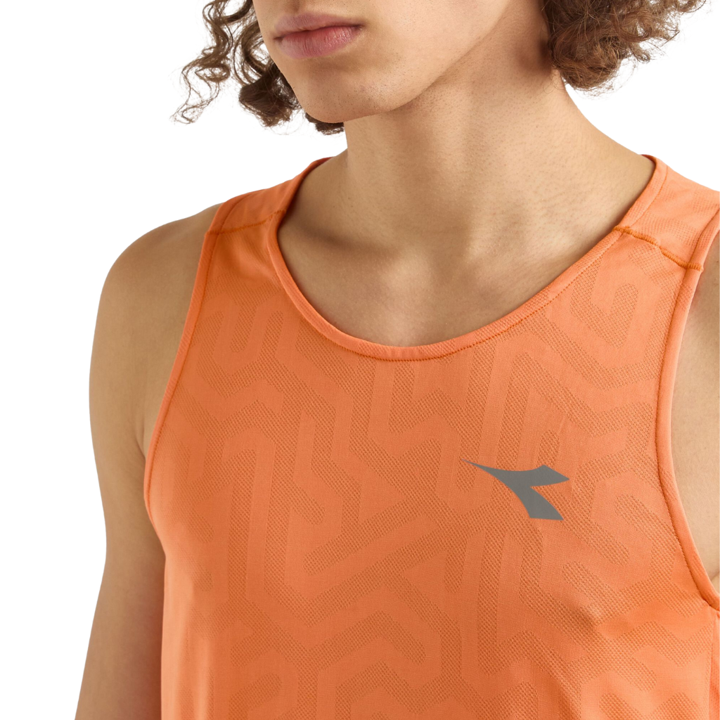 Diadora Men's Super Light Tank | ORANGE NECTARINE | The Run Hub