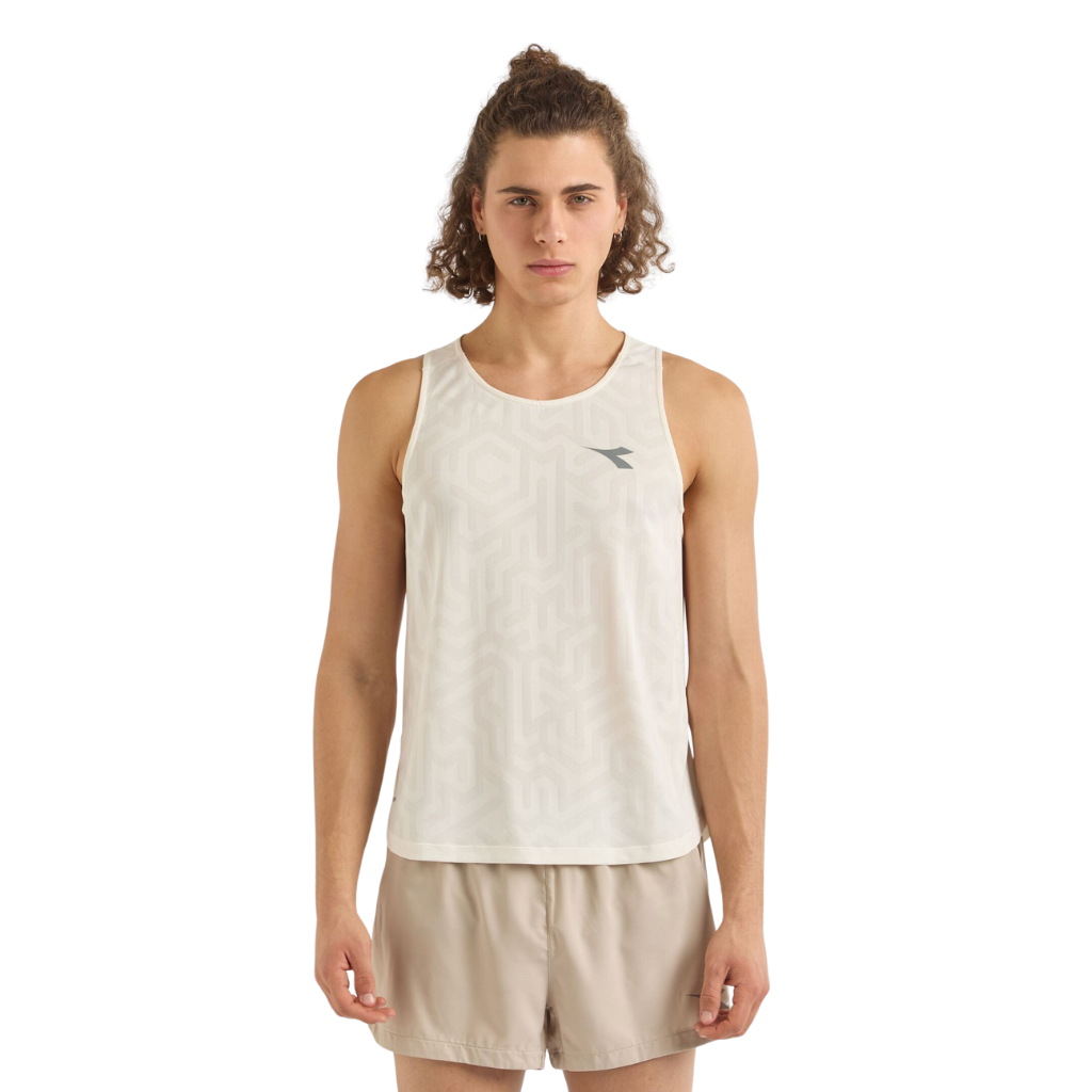 Diadora Men's Super Light Tank | WHISPER WHITE | The Run Hub