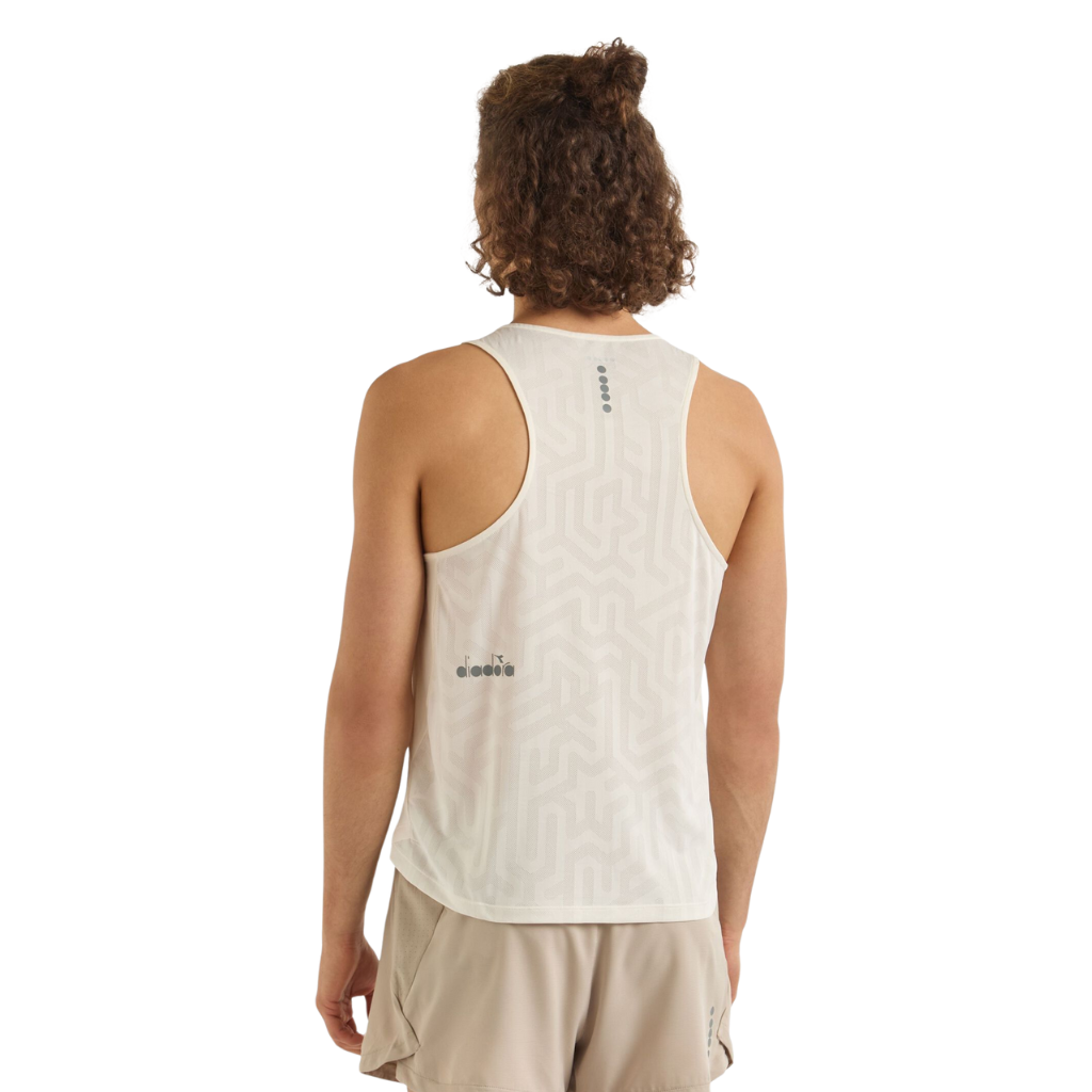 Diadora Men's Super Light Tank | WHISPER WHITE | The Run Hub