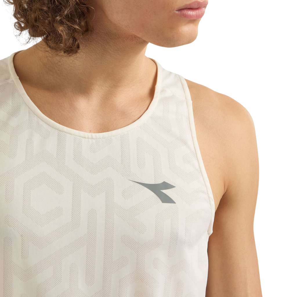 Diadora Men's Super Light Tank | WHISPER WHITE | The Run Hub