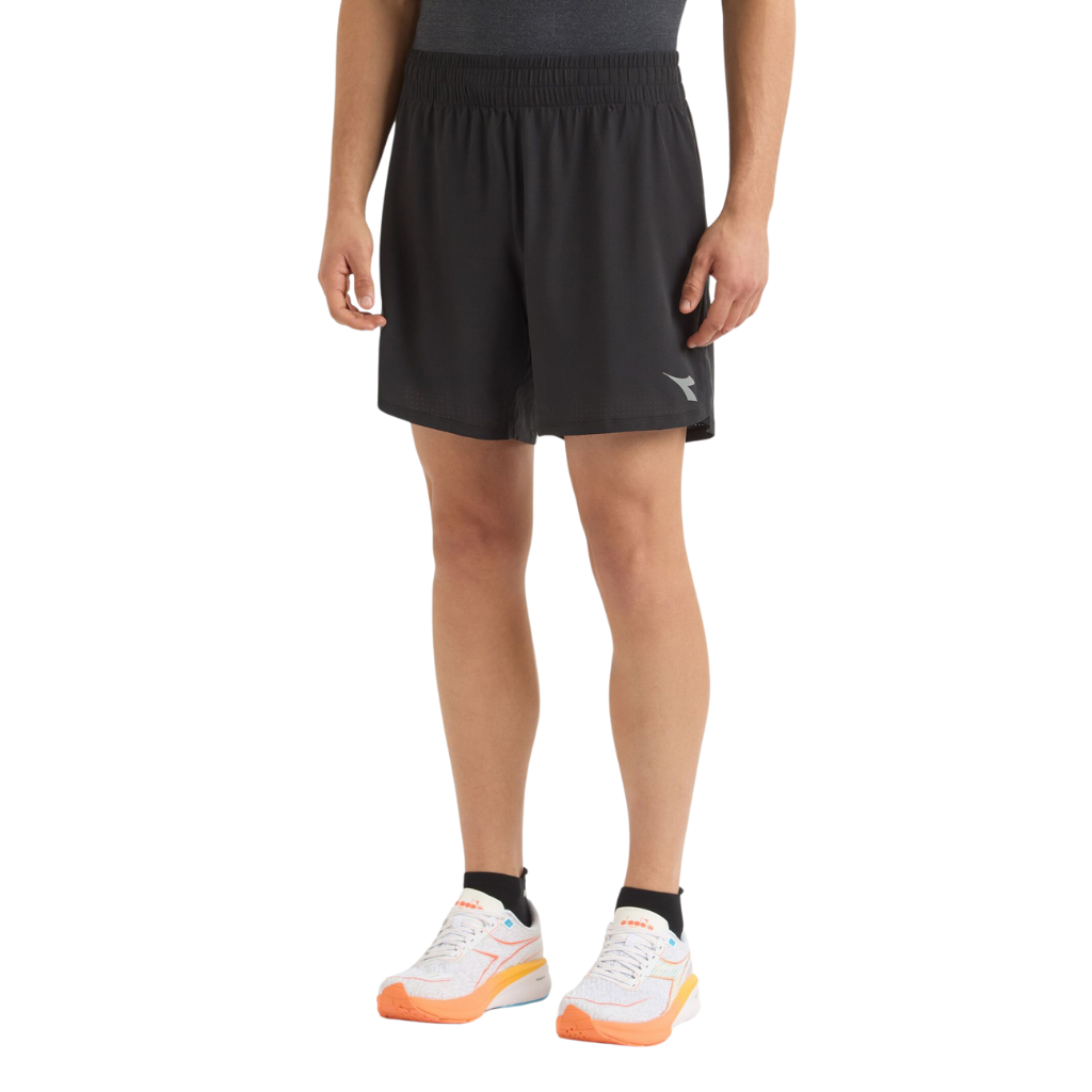 Men's Diadora Shorts 2in1 Run Crew | BLACK | The Run Hub