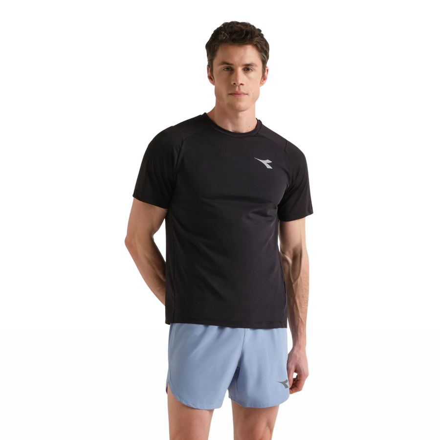 Diadora SS T-Shirt Tech | Black | The Run Hub