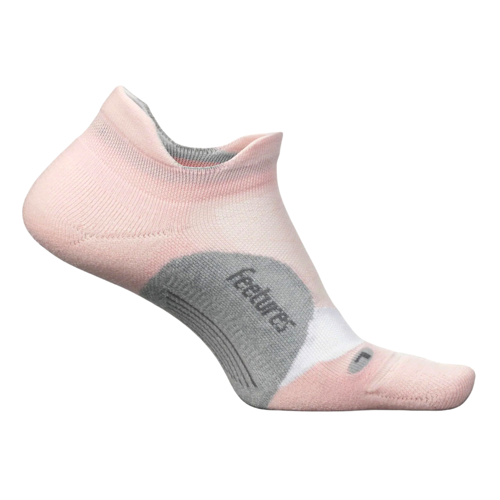 FEETURES Unisex Elite Light Cushion No Show Tab | Running Socks | Propulsion Pink |  The Run Hub