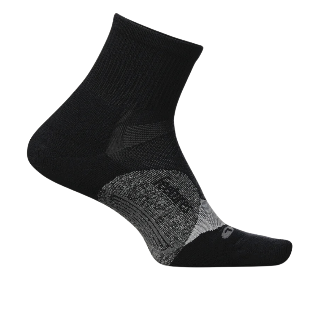 Feetures Elite Light Cushion Quarter - Black | The Run Hub