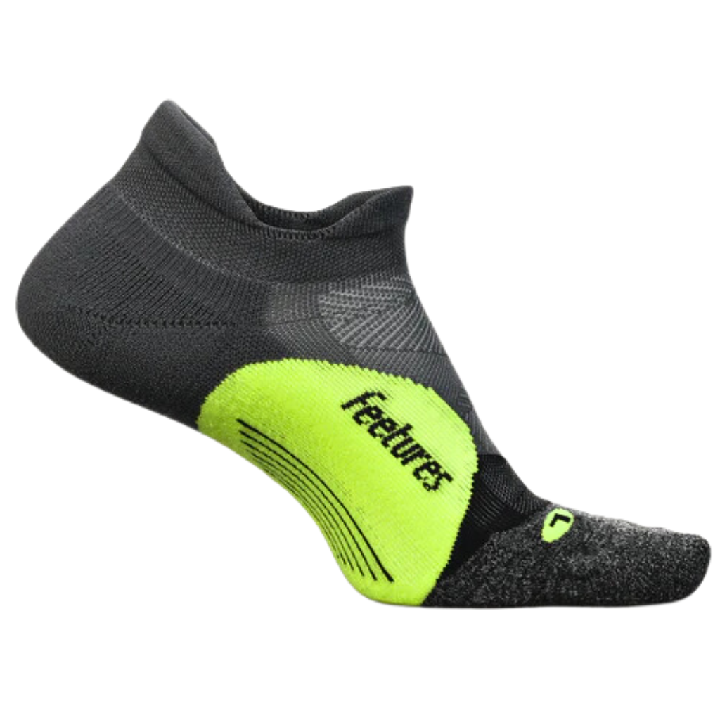 Feetures Elite Light Cushion Tab No Show Running Socks | Midnight Neon | E5023680-1 | The Run Hub