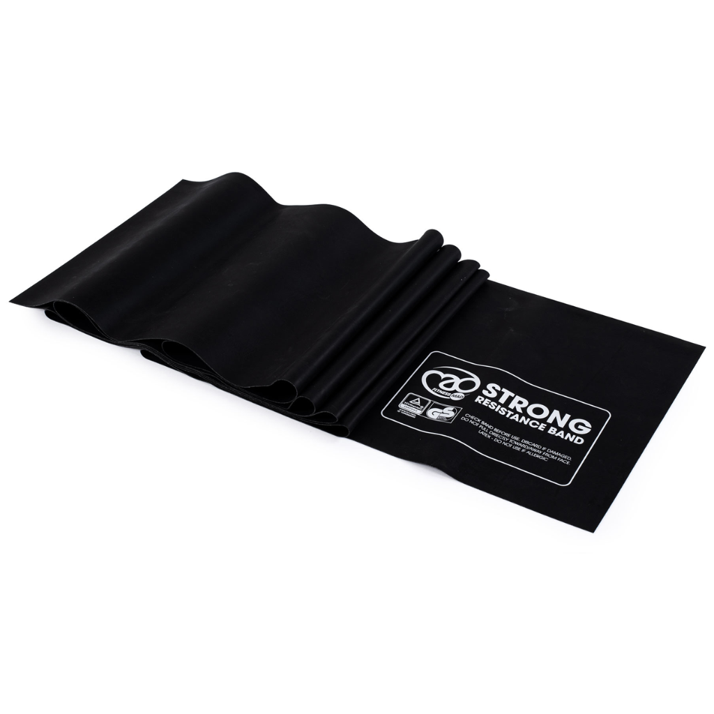 Fitness-Mad Resistance Band - Strong | Black | The Run Hub