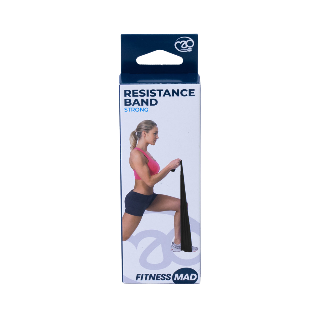 Fitness-Mad Resistance Band - Strong | Black | The Run Hub