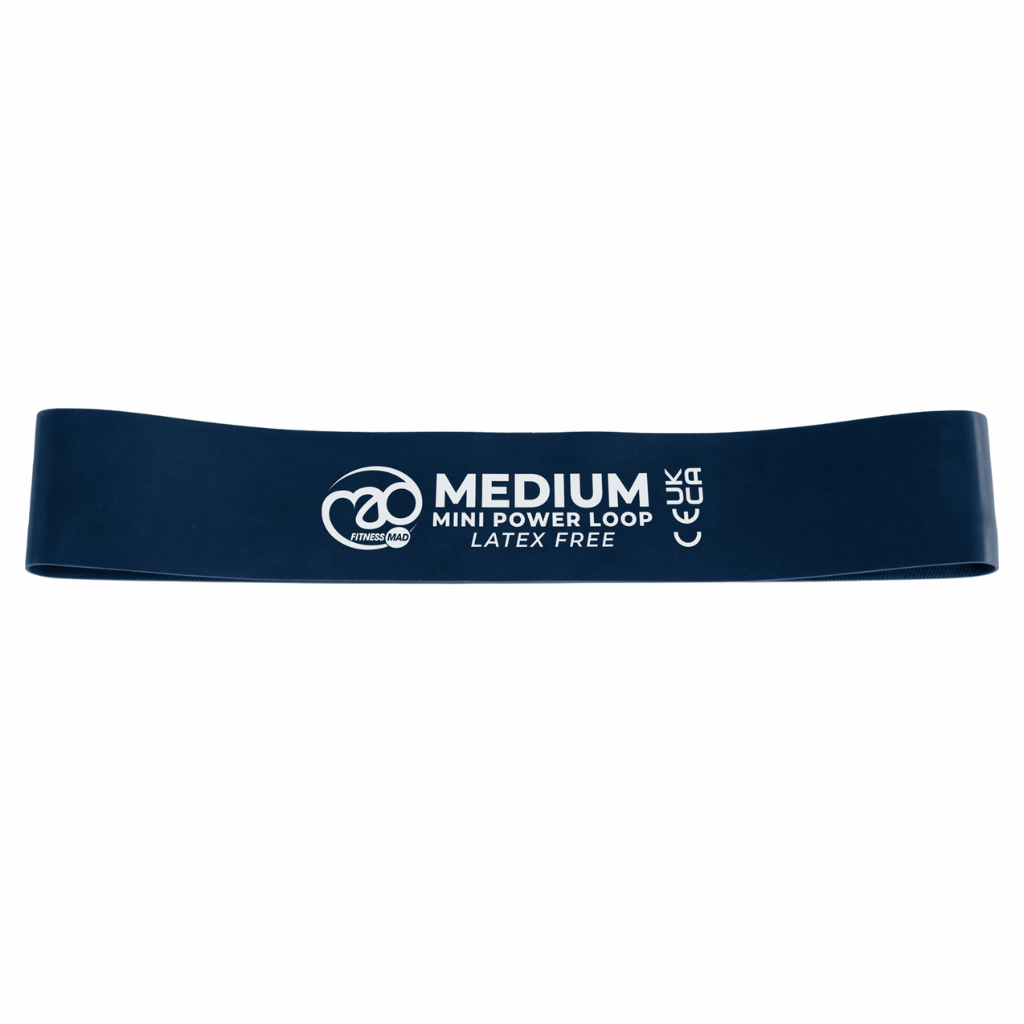 Fitness Mad Latex Free Mini Power Loop Medium | Blue | 5060581827378 | The Run Hub